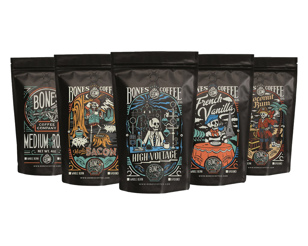 Coffee Samplers | Choose From 20+ Fun Flavors! | Bones Coffee Company