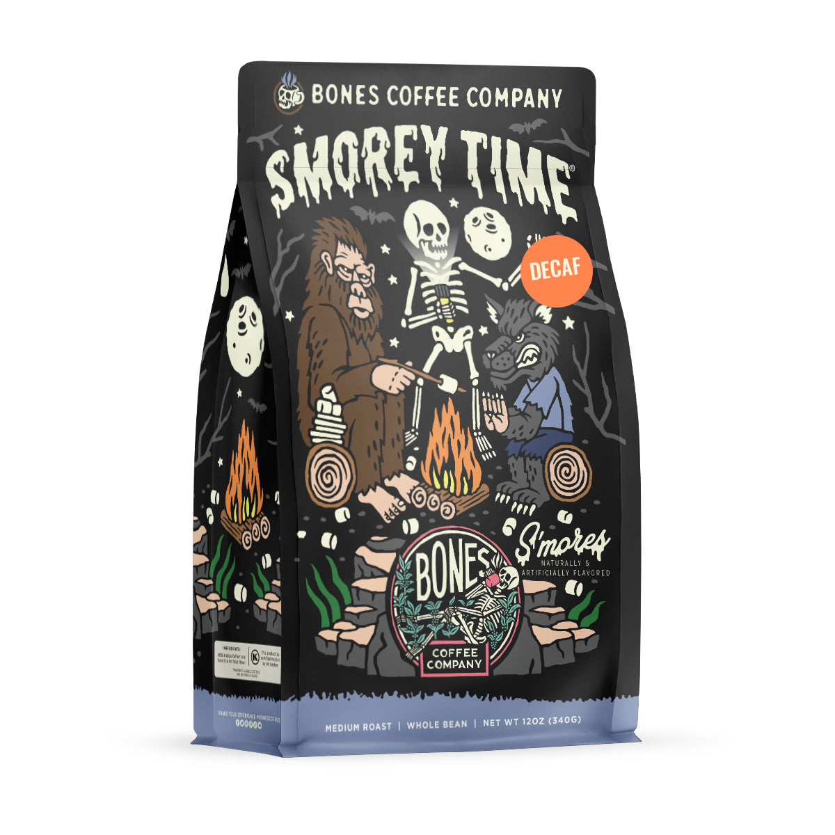 Decaf S'morey Time Coffee by Bones Coffee Company
