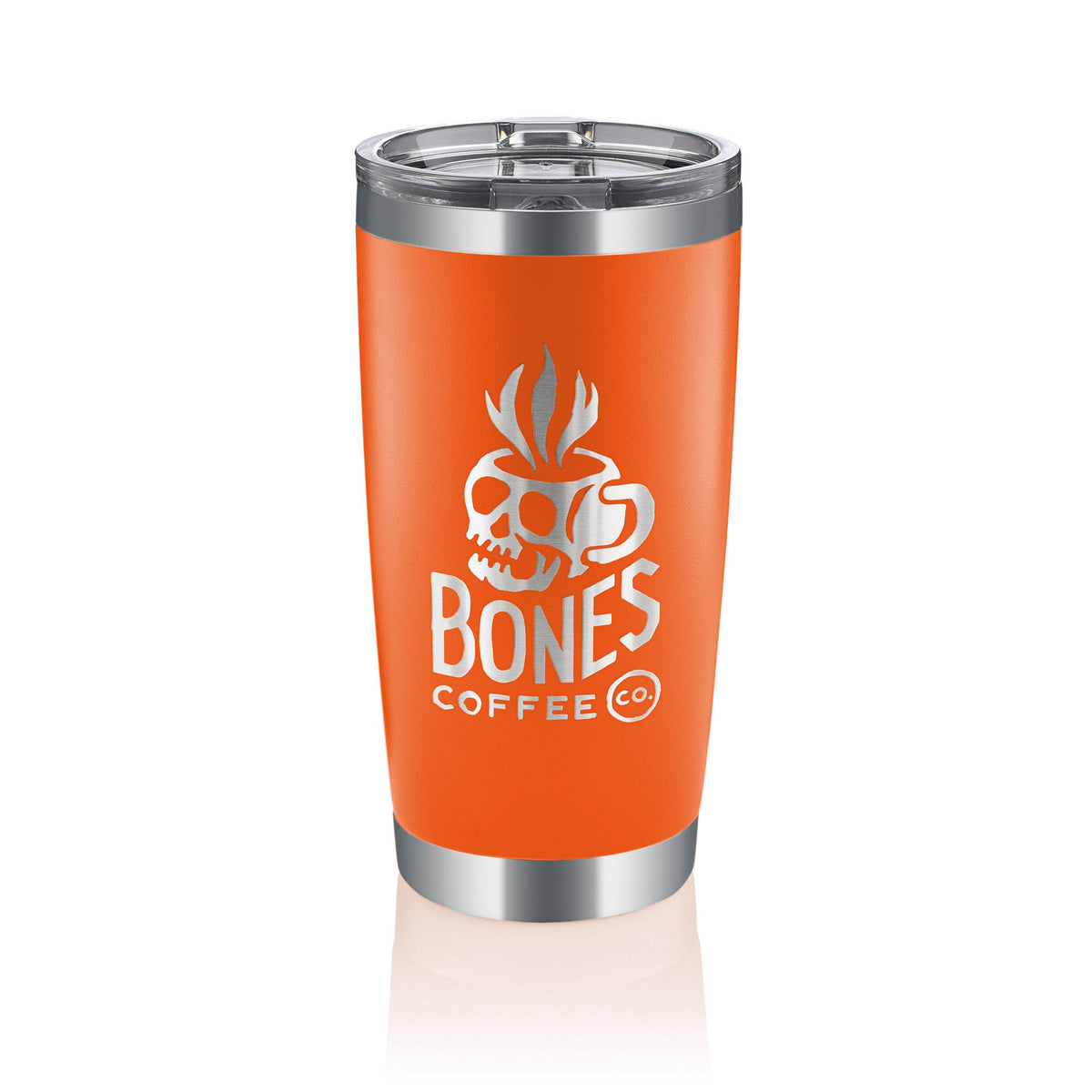1Pck 20oz Tumblers Stainless Steel Insulated Thermal Cups Coffee Mugs Lid  Orange