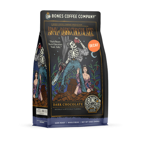 Decaf Dark Chocolate Coffee - 12oz | Bones Coffee