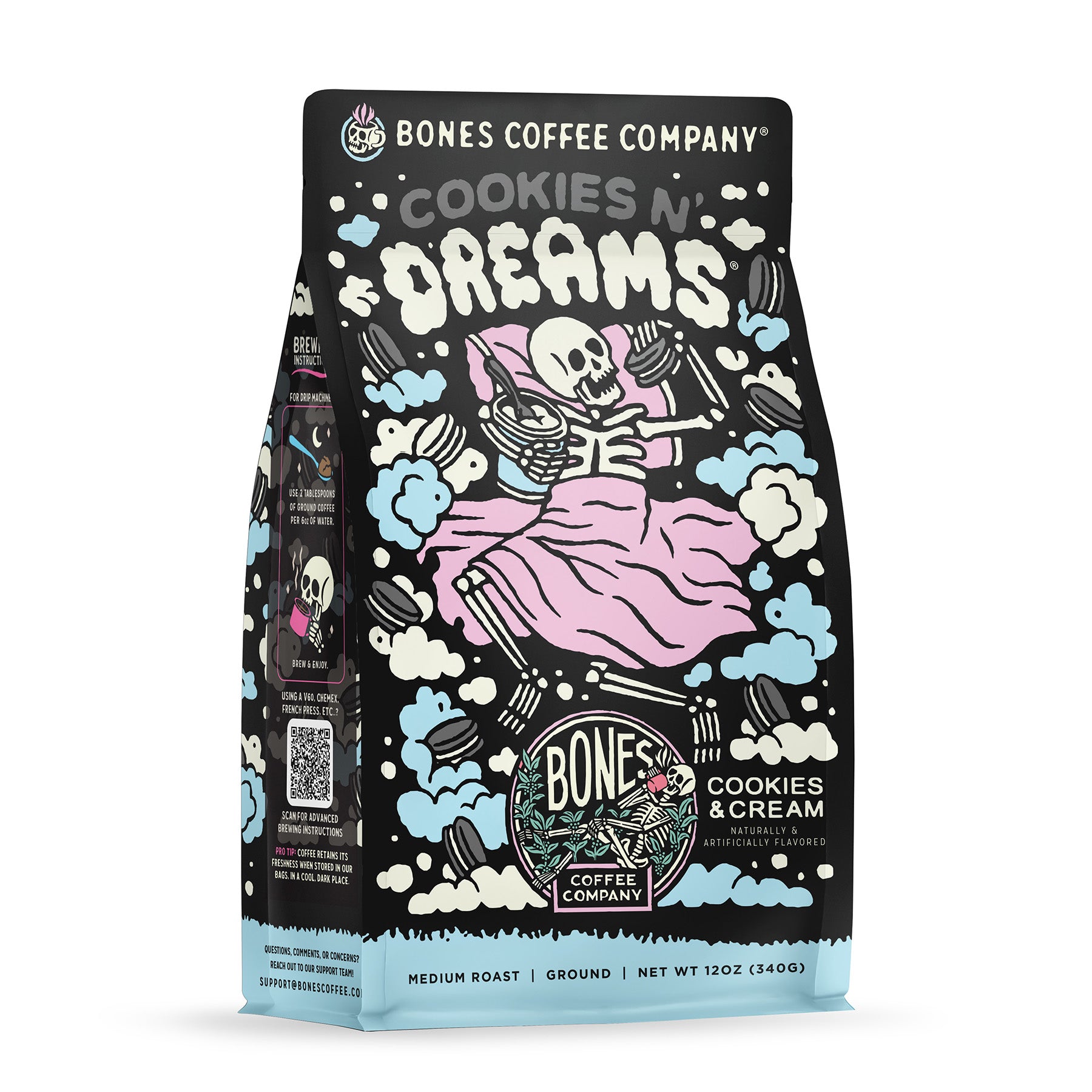 Cookies N' Dreams | Indulgent Cookie Flavored Coffee | Bones Coffee