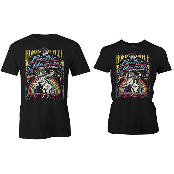 Electric Unicorn Tee (Men's, Small) - Bones Coffee Company
