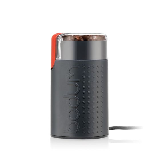 A Bodum Bistro electric grinder.