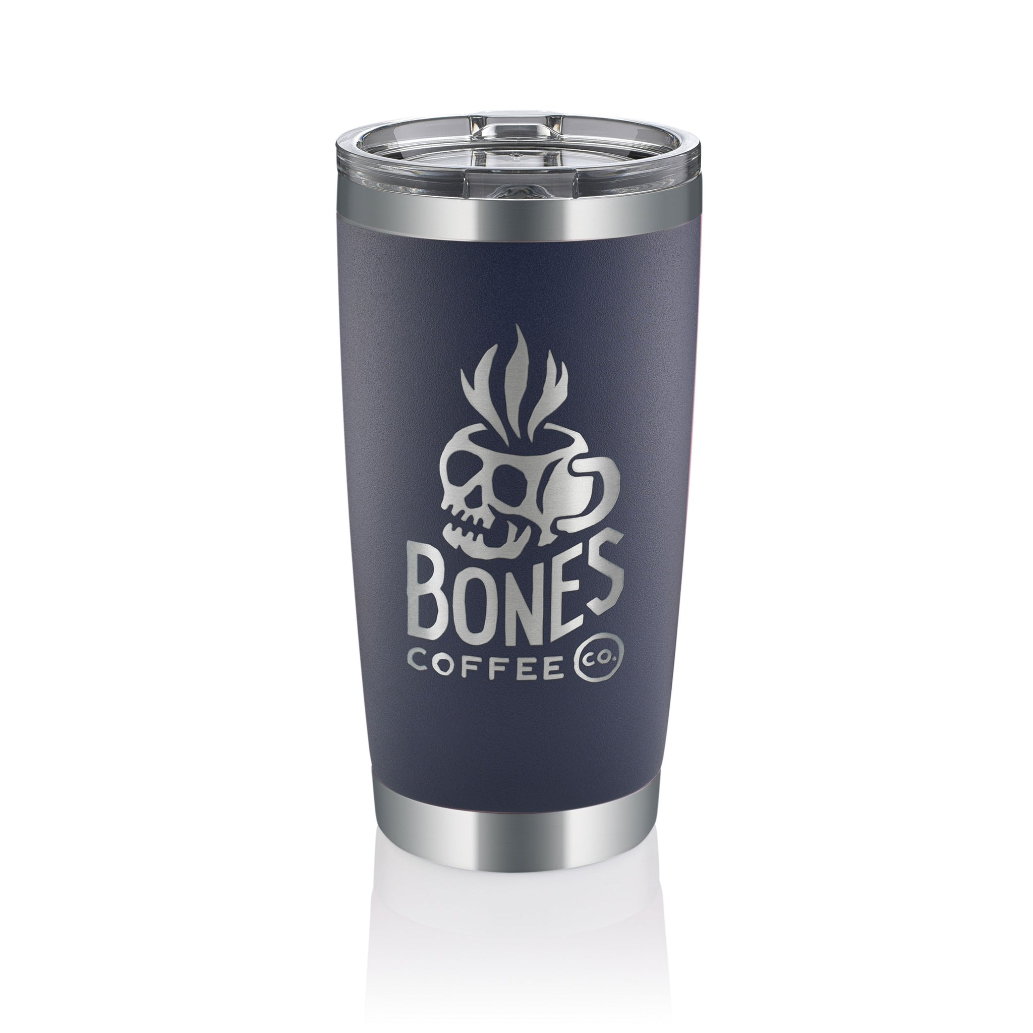 Hot/Cold Tumbler (Navy Blue) Ð Bones Coffee Company