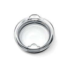 A clear lid for a tumbler.