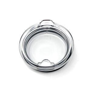 A clear lid for a tumbler.